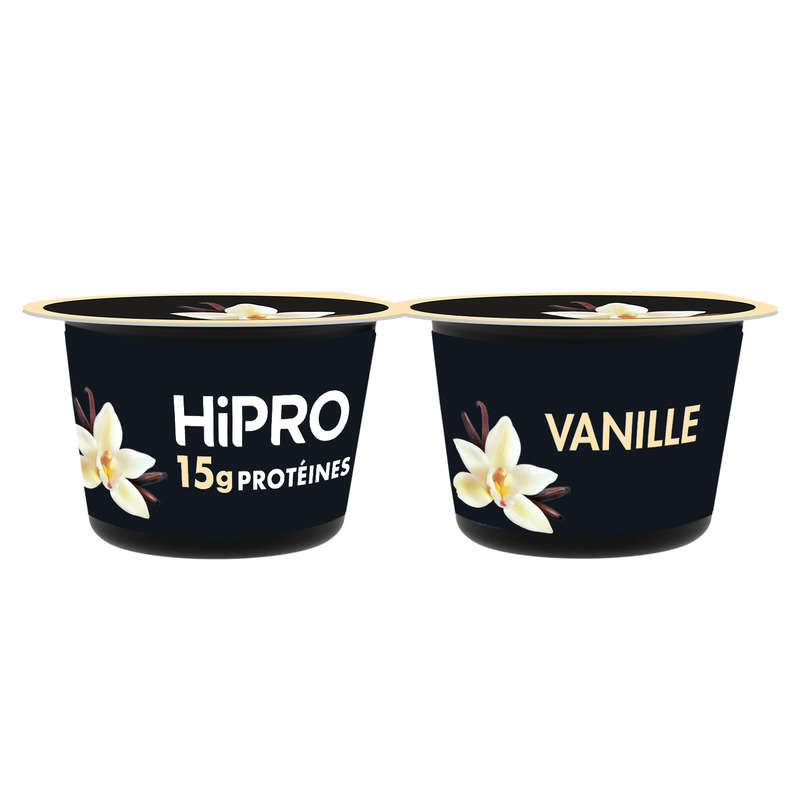 Hipro Protein vanilla yogurt 0% 2x160g