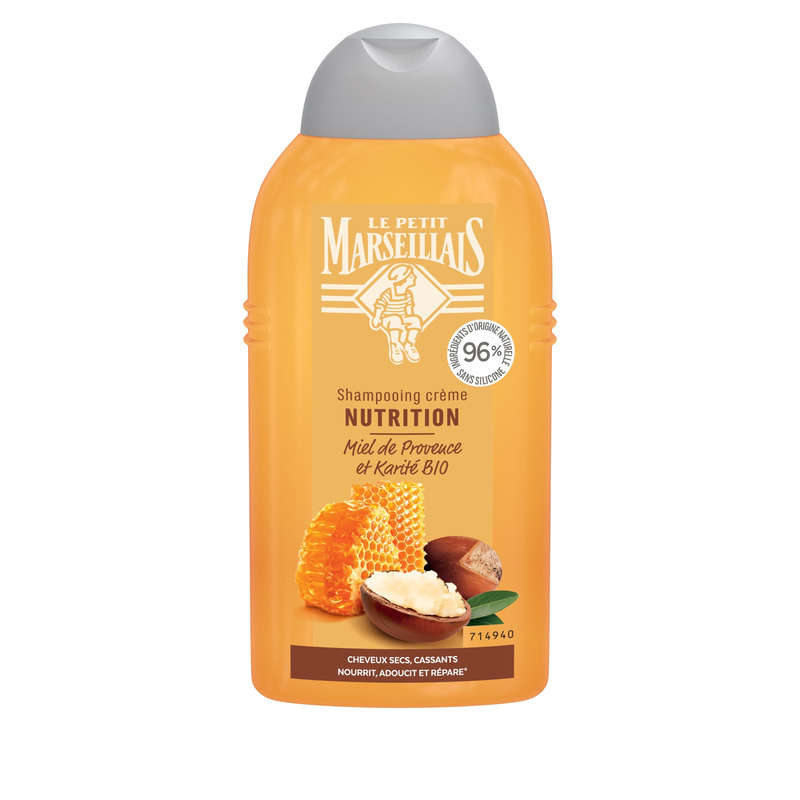 Le Petit Marseillais Nutritional Shampoo with Honey and Organic Shea Butter 250ml