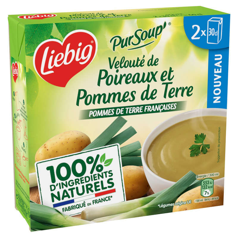 Liebig PurSoup' Velouté de Poireaux et Pommes de terre 2 x 30 cl Liebig PurSoup' Velouté de Poireaux et Pommes de terre 2 x 30 cl