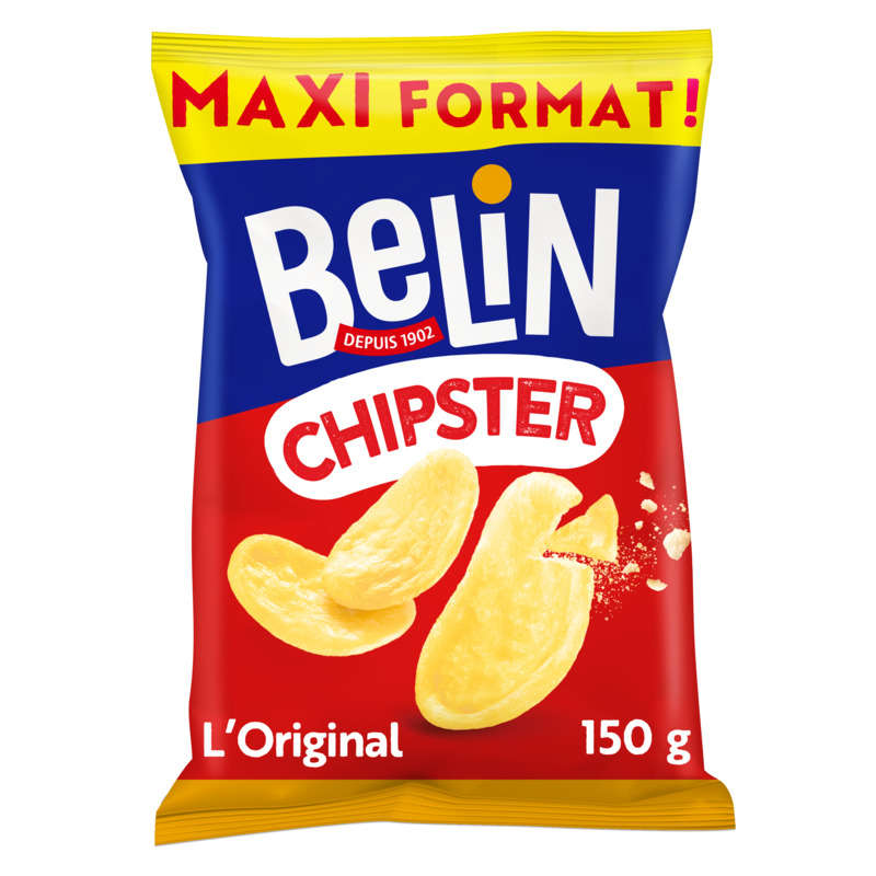 Belin Chipster Biscuits Apéritifs L'Original 150g Belin Chipster Biscuits Apéritifs L'Original 150g