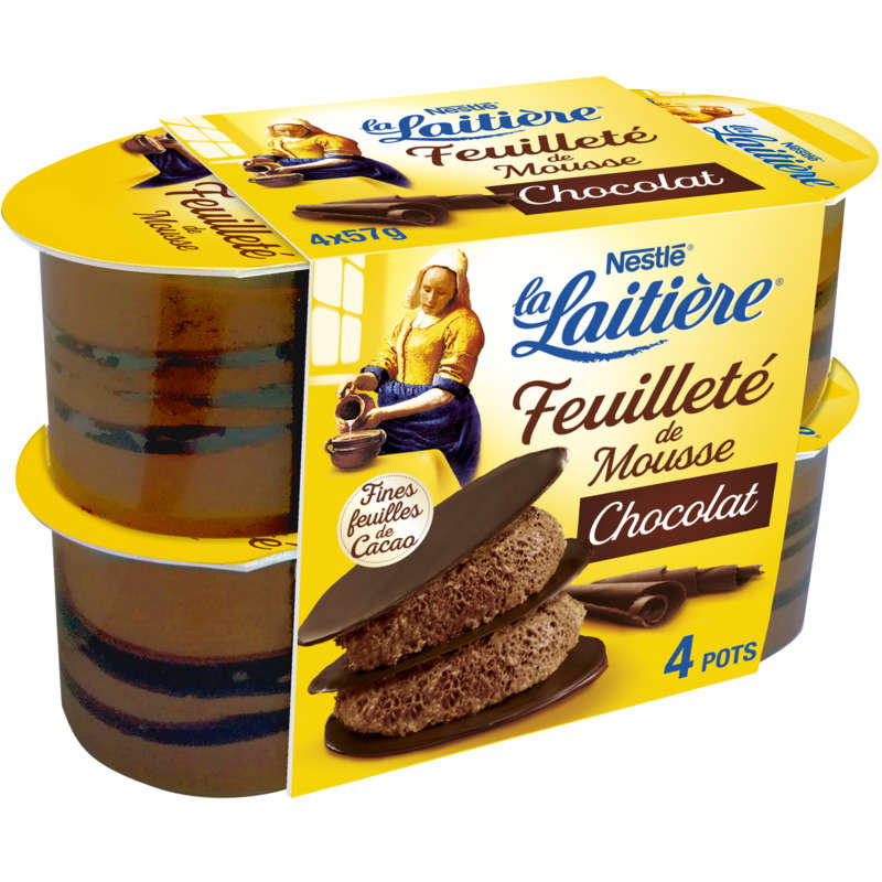 LA LAITERIE Chocolate Mousse Puff Pastry 4 x 57g