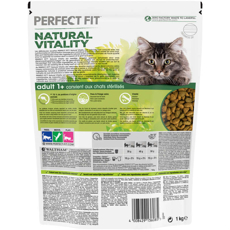 Perfect Fit Salmon and White Fish Croquettes for Adult Cats 1Kg