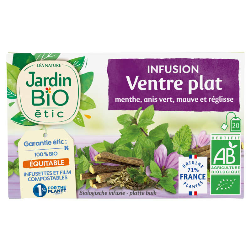Jardin Bio infusion ventre plat 20 - 30g Jardin Bio infusion ventre plat 20 - 30g