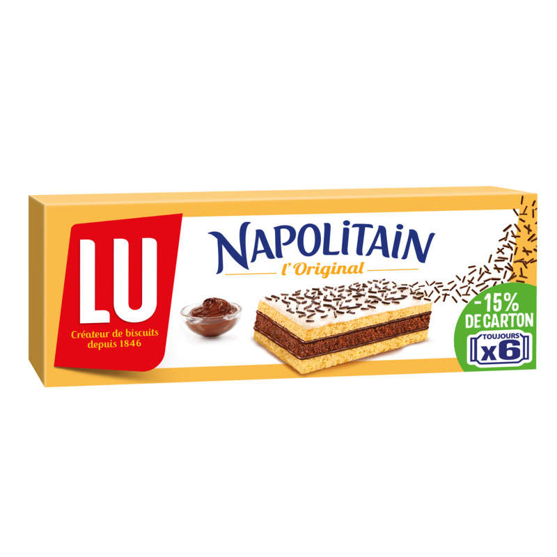 Lu Napolitain L'Original Chocolate Cakes 180g Lu Napolitain L'Original Chocolate Cakes 180g