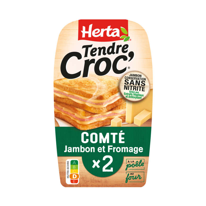 Herta Tendre Croc' Comté Jambon 200G Herta Tendre Croc' Comté Jambon 200G