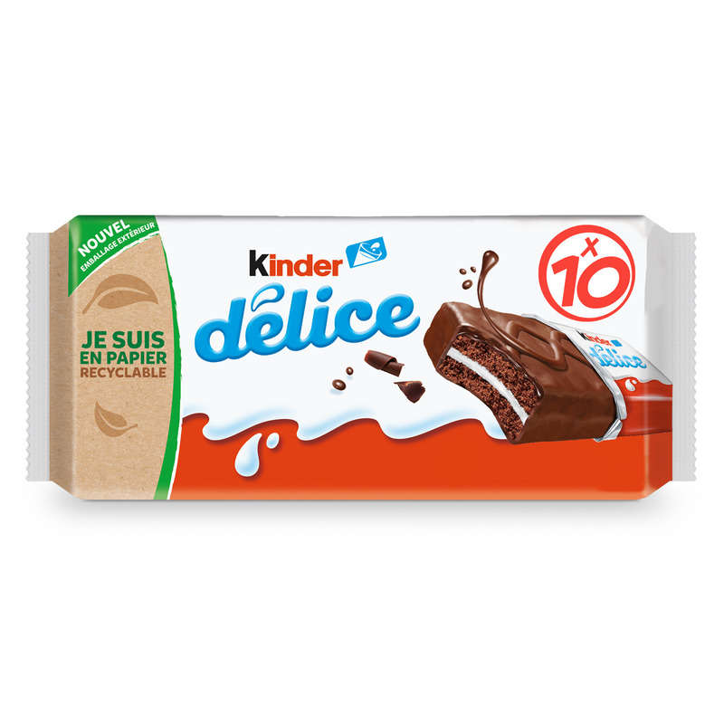Kinder Delice Cacao Cake x10 390g Kinder Delice Cacao Cake x10 390g