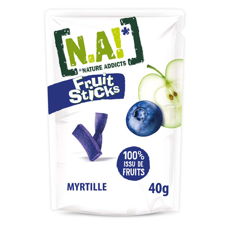 N.A Doypack Fruits Stick à la Myrtille 40g N.A Doypack Fruits Stick à la Myrtille 40g