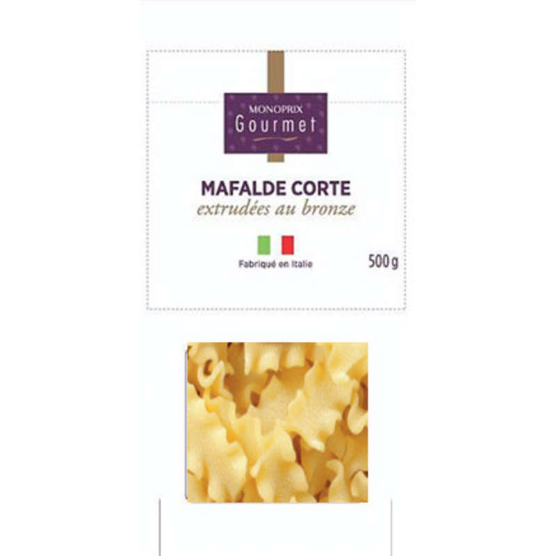 Monoprix Gourmet Mafalde Corte Extrudées Au Bronze 500g Monoprix Gourmet Mafalde Corte Extrudées Au Bronze 500g