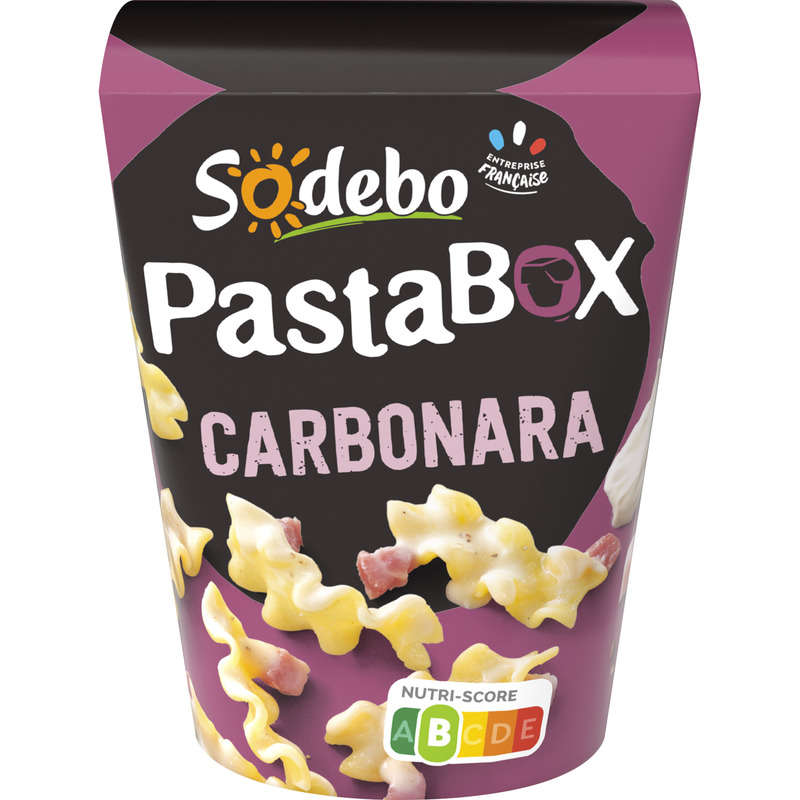 Sodebo Pasta Box Fusilli Carbonara 330g