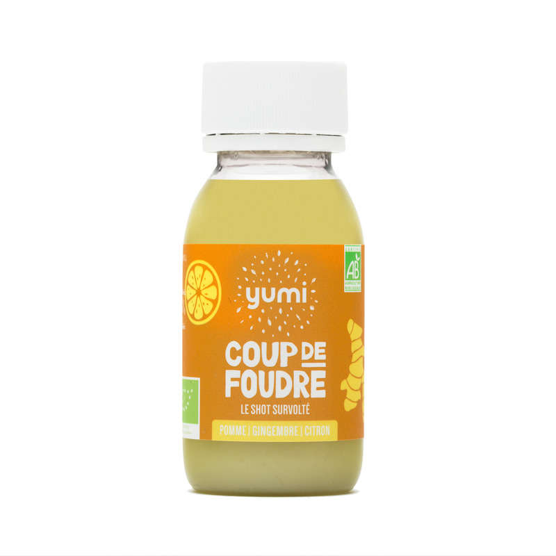 Yumi Shot Organic Apple, Ginger and Lemon 60ml