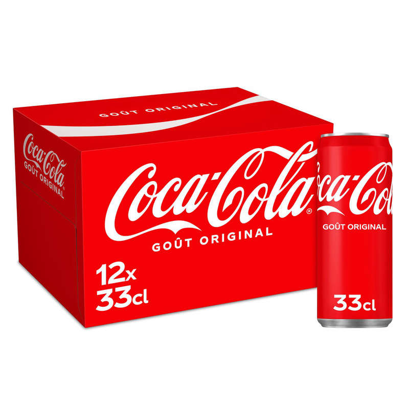 Coca-Cola Original Le Pack Canettes de 12x33cl Coca-Cola Original Le Pack Canettes de 12x33cl