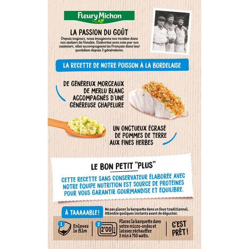 Fleury Michon Fish A La Bordelaise 300g