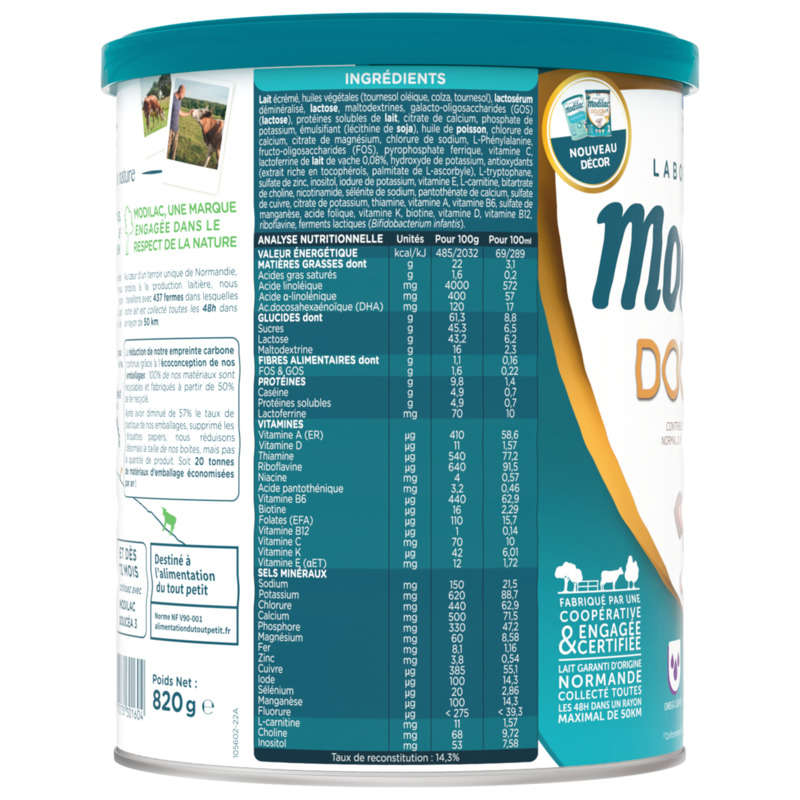 Modilac Doucéa Powdered Baby Milk 2nd age 820g