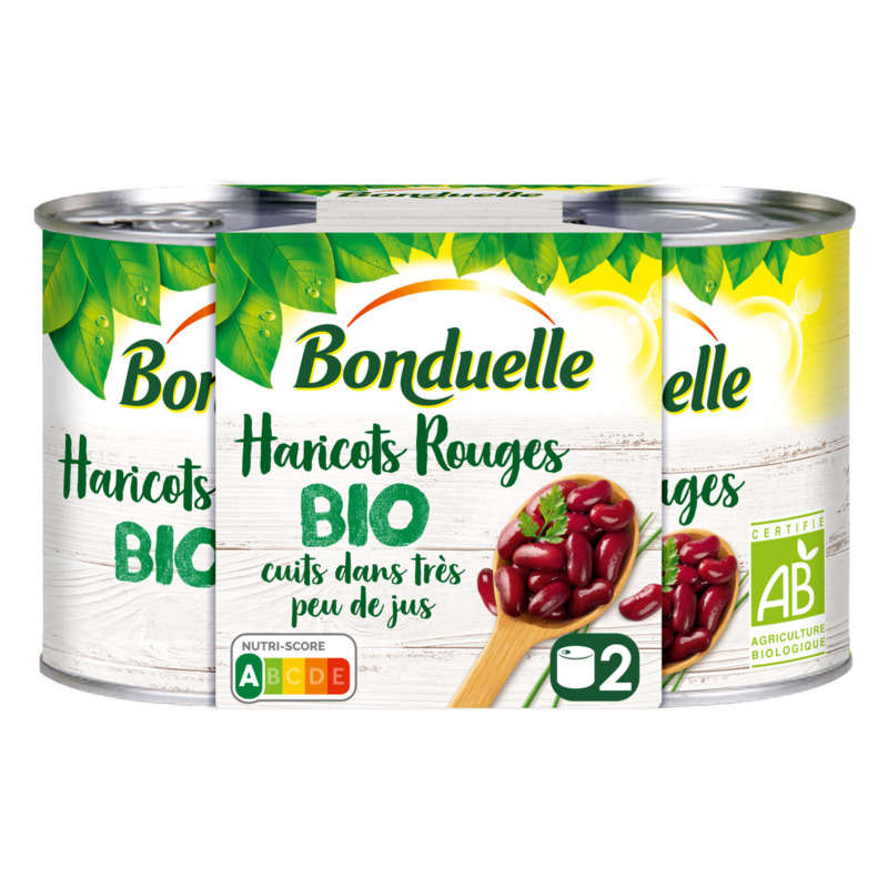 Bonduelle Organic Red Beans 2 x 160g
