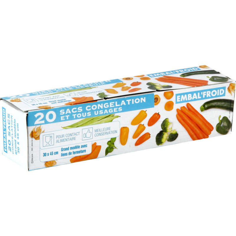 Embal' Cold Freezer Bags Large Model x20 Embal' Cold Freezer Bags Large Model x20
