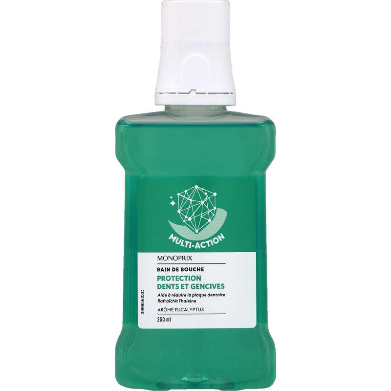 Monoprix bain de bouche protection dents & gencives 250ml Monoprix bain de bouche protection dents & gencives 250ml
