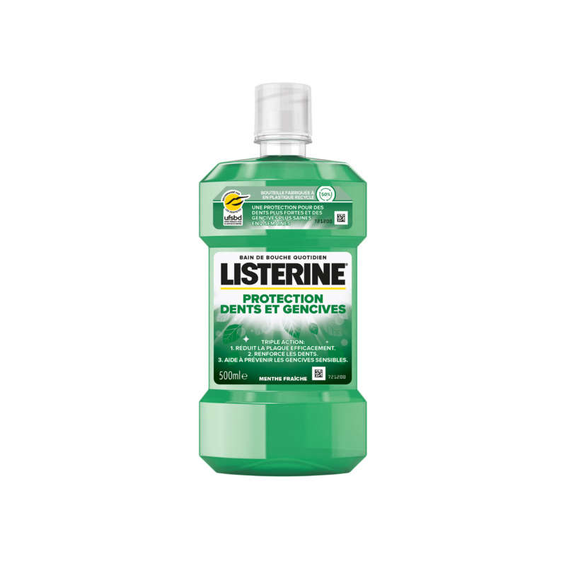 Listerine Bain de Bouche Protection Dents et Gencives 500ml Listerine Bain de Bouche Protection Dents et Gencives 500ml