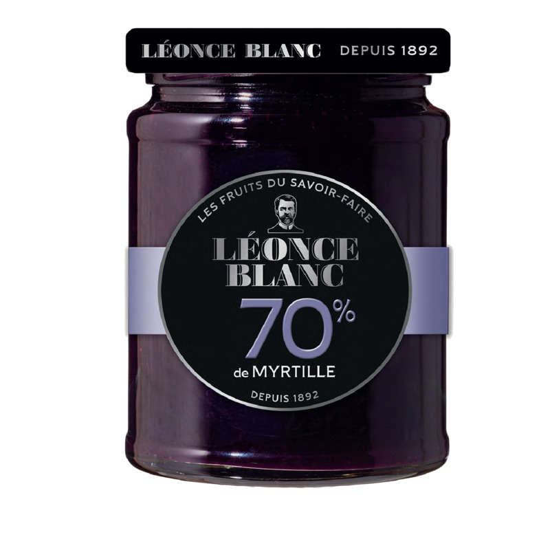 Léonce Blanc Blueberry Jam 70% 320g