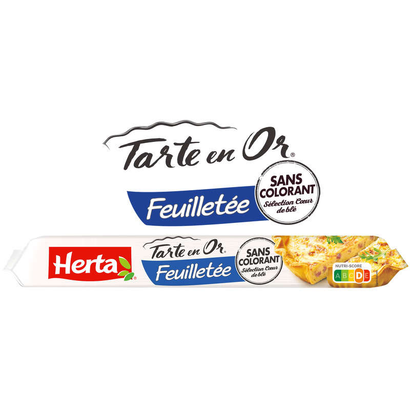 Herta Tarte en Or Puff Pastry Pie Crust 230g