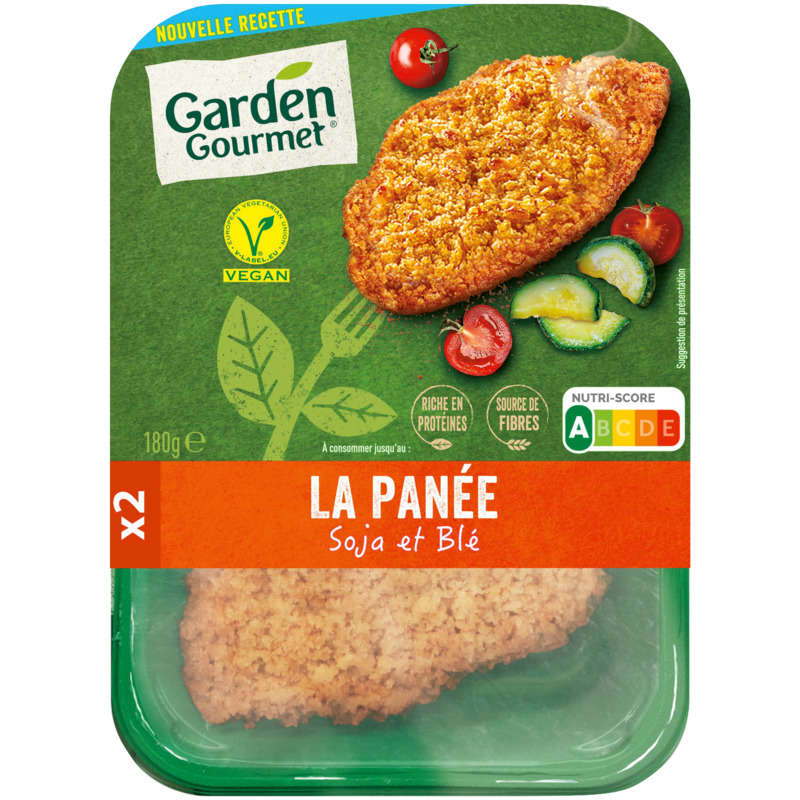 Garden Gourmet Escalope Soja & Blé 180G Garden Gourmet Escalope Soja & Blé 180G