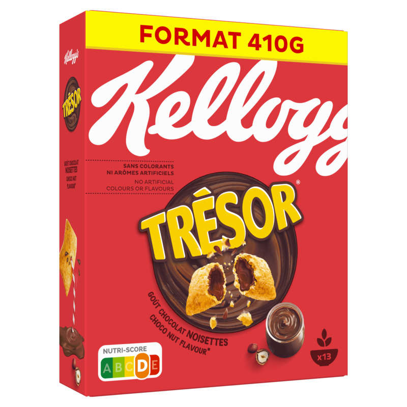 Kellogg's Céréales Trésor Chocolat noisettes 410g Kellogg's Céréales Trésor Chocolat noisettes 410g