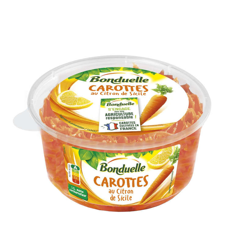 Bonduelle Grated Carrots with Lemon Juice 180g