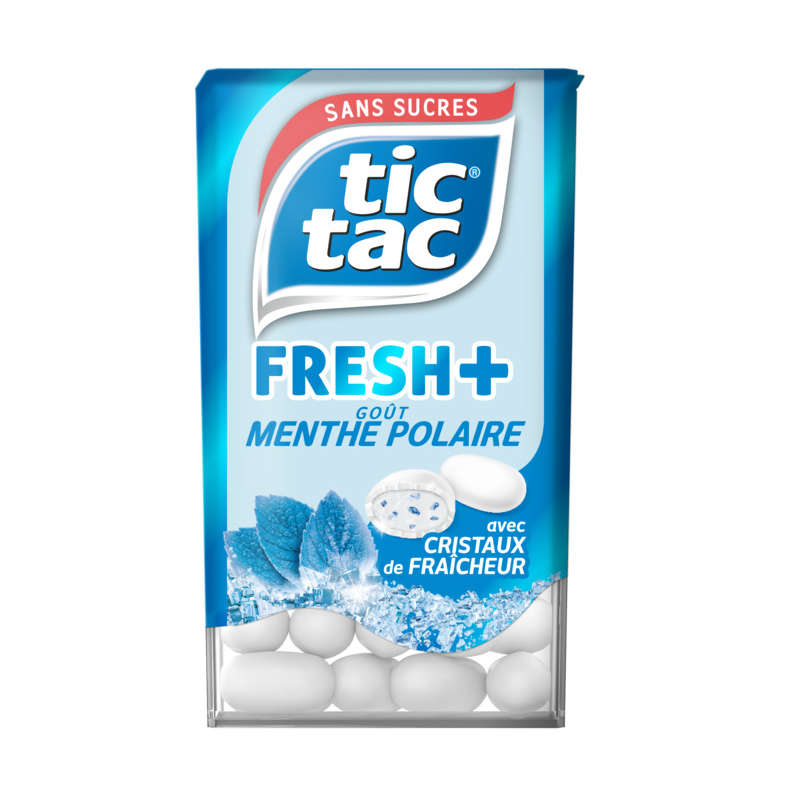 Tic Tac Fresh+ menthe polaire 41g Tic Tac Fresh+ menthe polaire 41g