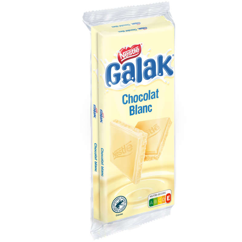 Nestle Galak Tablette Chocolat Blanc 2 X 100G Nestle Galak Tablette Chocolat Blanc 2 X 100G