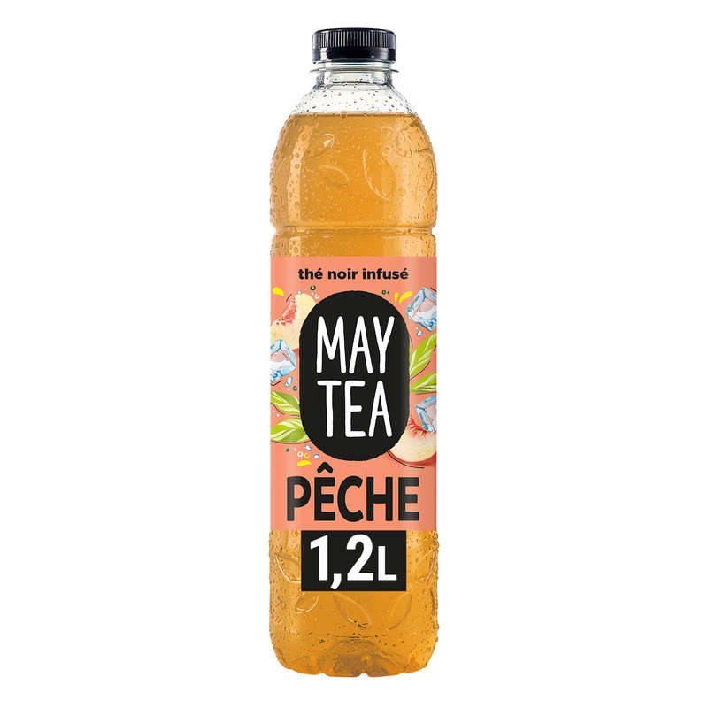 May Tea Thé Noir Saveur Pêche Blanche 1,2L May Tea Thé Noir Saveur Pêche Blanche 1,2L