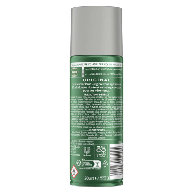 Brut Men's Deodorant Spray Original 200Ml