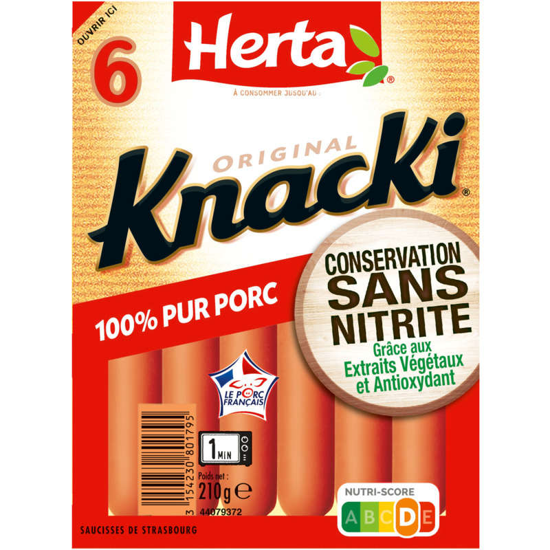 Herta Knacki Original x6 pièces Herta Knacki Original x6 pièces