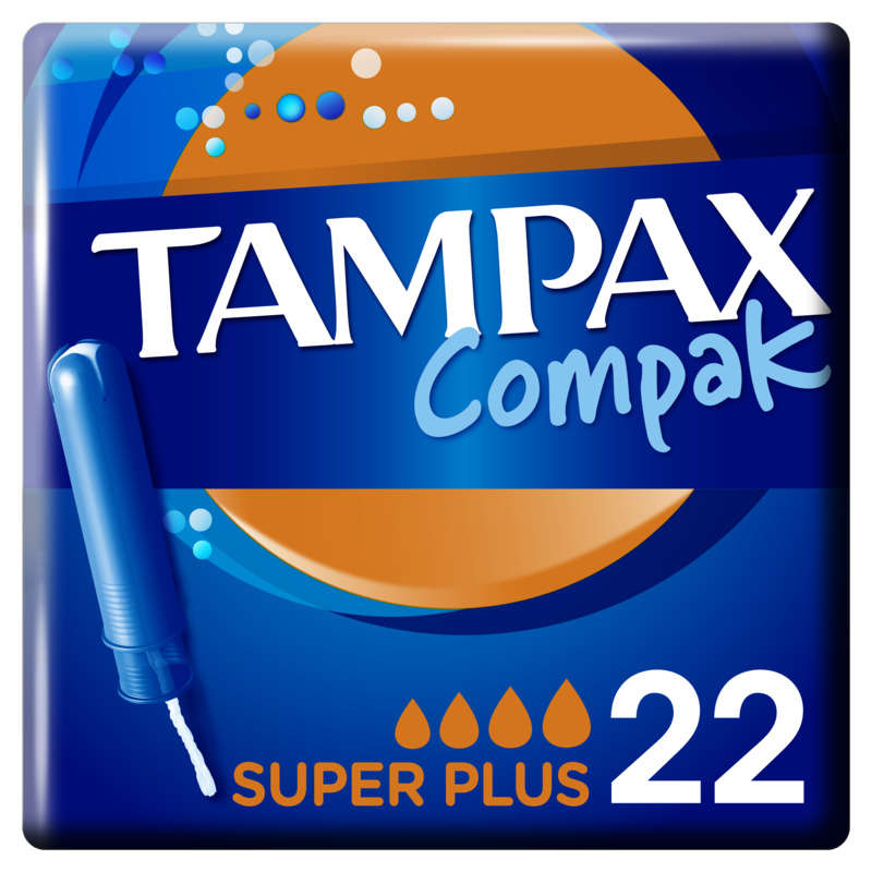 Tampax Compak Tampons With Applicator Super Plus X22