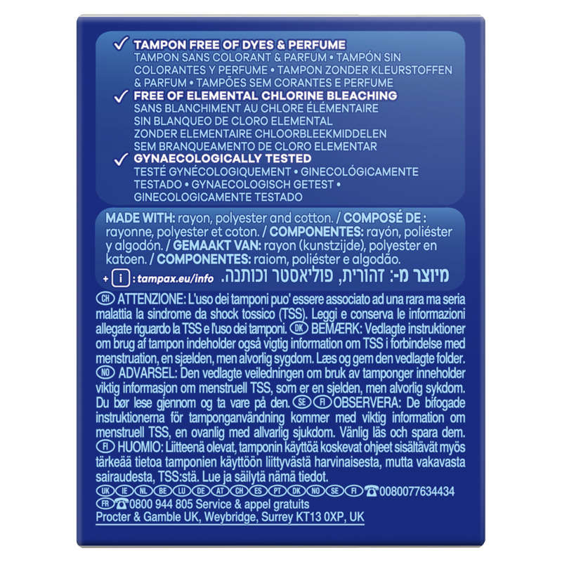 Tampax Compak Tampons With Regular Applicator X24