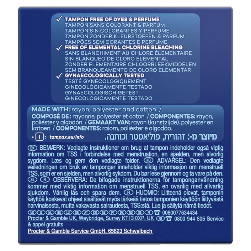 Tampax Compak Tampons With Applicator Super X24
