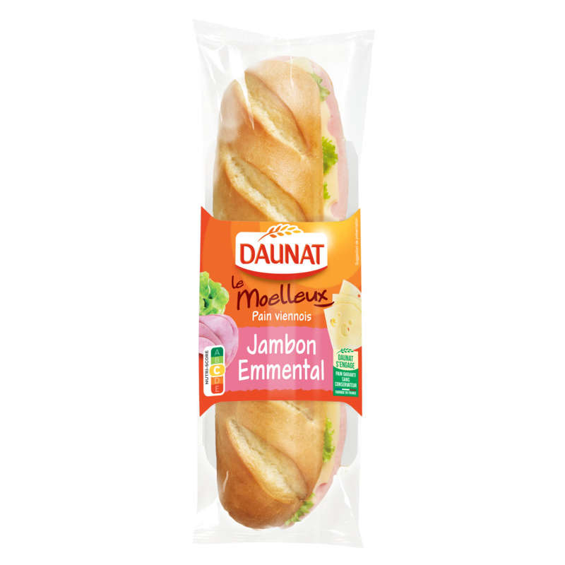 Daunat Sandwich Jambon emmental 230g Daunat Sandwich Jambon emmental 230g