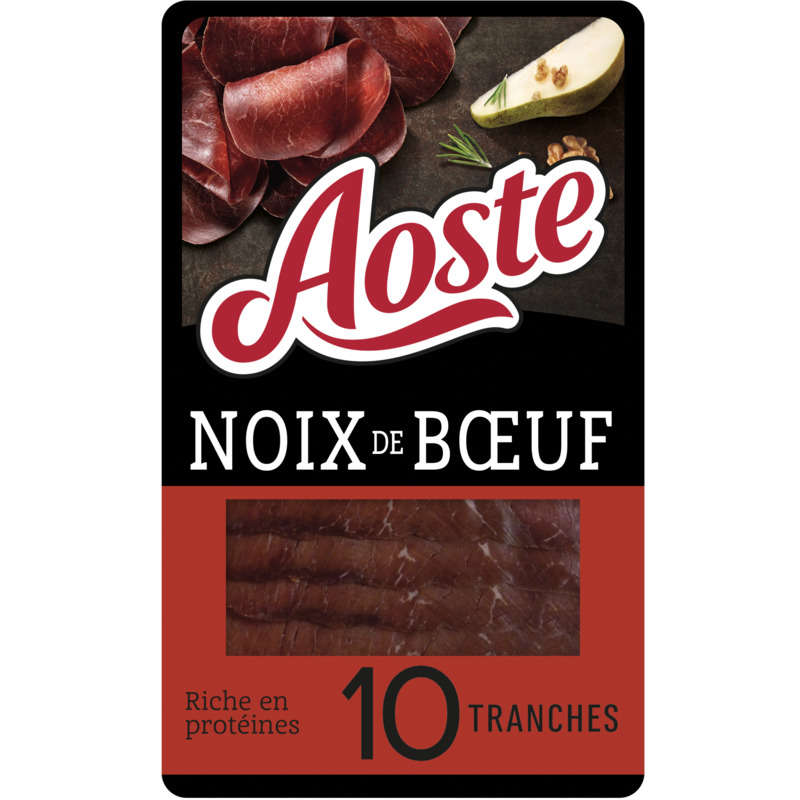 Aoste Noix De Bœuf 10 Tranches - 70 G Aoste Noix De Bœuf 10 Tranches - 70 G