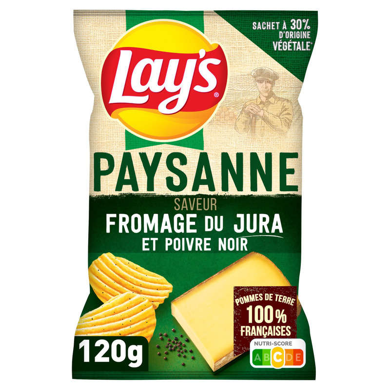 Lay's Chips Paysannes Fromage 120 g Lay's Chips Paysannes Fromage 120 g