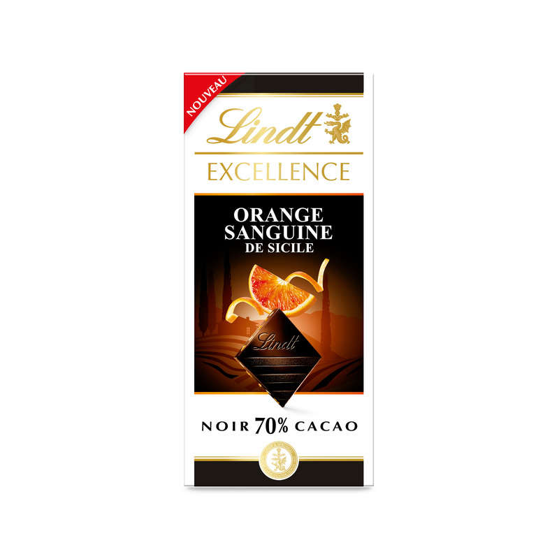 Lindt Excellence Chocolat Noir 70% Orange Sanguine de Sicile 100g Lindt Excellence Chocolat Noir 70% Orange Sanguine de Sicile 100g