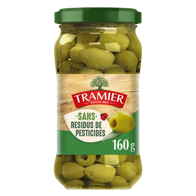 Tramier Pitted Green Olives 160g