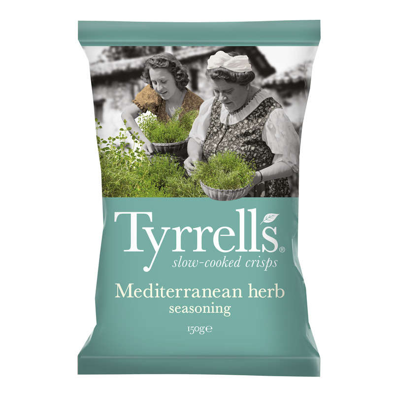 Tyrrell's Chips Herbes Méditerranéennes 150g Tyrrell's Chips Herbes Méditerranéennes 150g