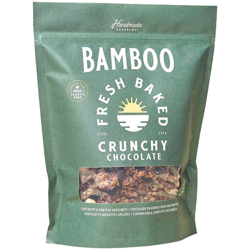 Bamboo fresh baked crunchy chocolate