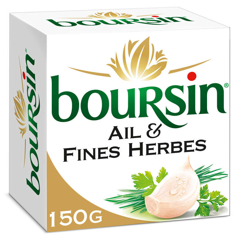 Boursin Ail Et Fines Herbes 70% Matières Grasses 150g Boursin Ail Et Fines Herbes 70% Matières Grasses 150g