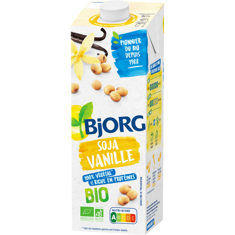 Bjorg Boisson Végétale Soja Vanille Bio 1L