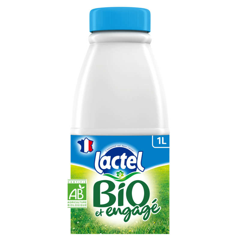 Lactel Lait bio stérélisé U.H.T demi-écrémé 1l