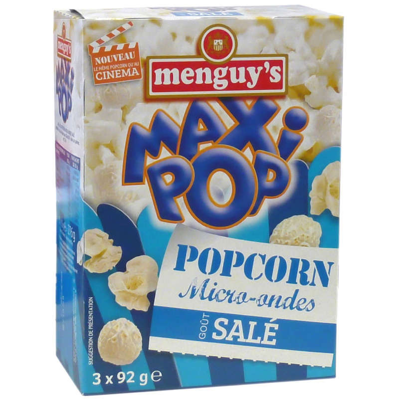 Menguy's Pop Corn Sale 3x92g Menguy's Pop Corn Sale 3x92g