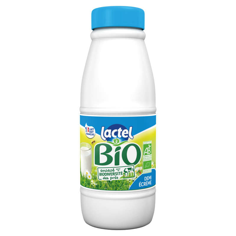 Lactel Organic Semi-Skimmed Milk Sterilized UHT 50Cl