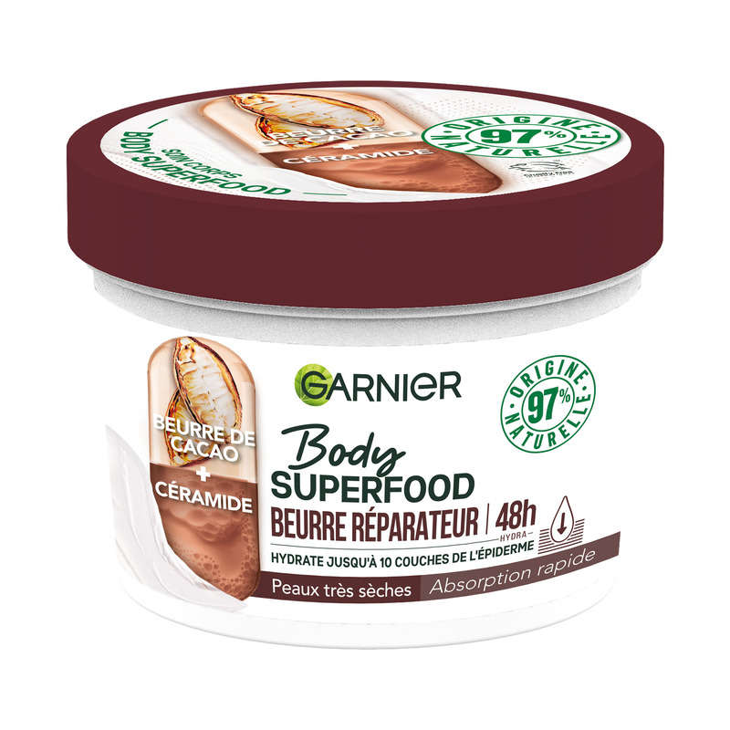 Garnier Body SuperFood Cocoa Butter Repairing Body Cream 400ml