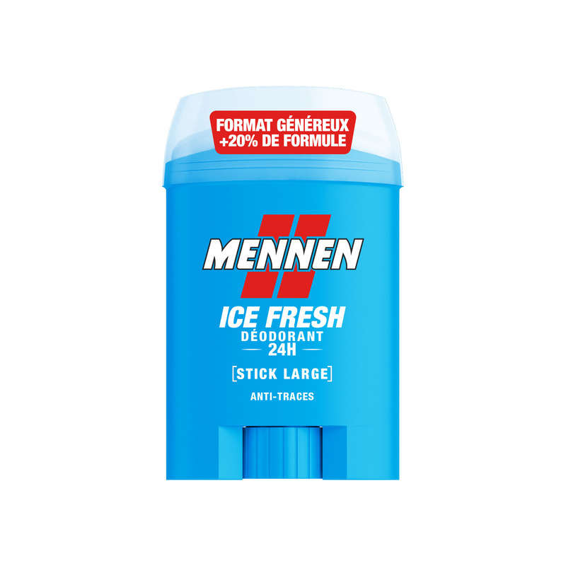 Mennen Ice Fresh Déodorant 24 Stick Large Antu-Traces 60ml Mennen Ice Fresh Déodorant 24 Stick Large Antu-Traces 60ml