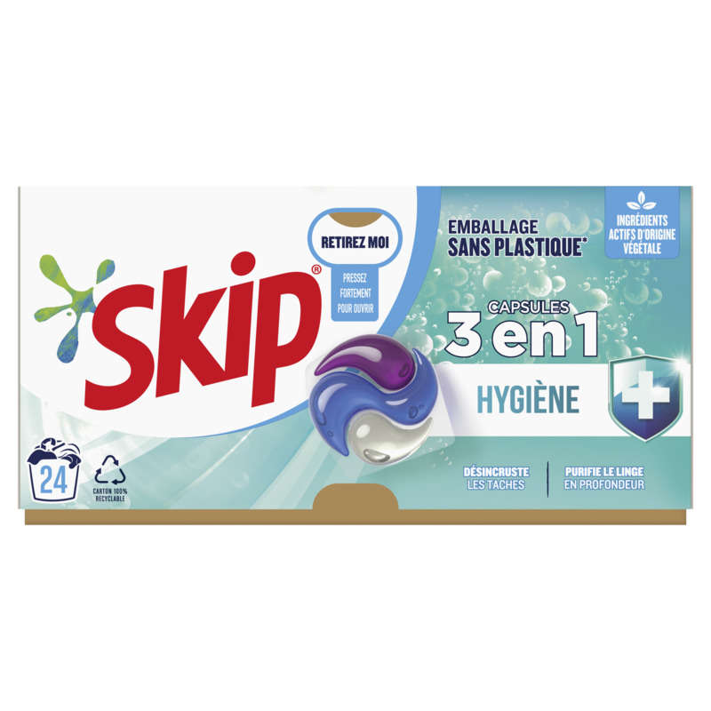 Skip Laundry Capsules 3-in-1 Hygiene X24 Skip Laundry Capsules 3-in-1 Hygiene X24