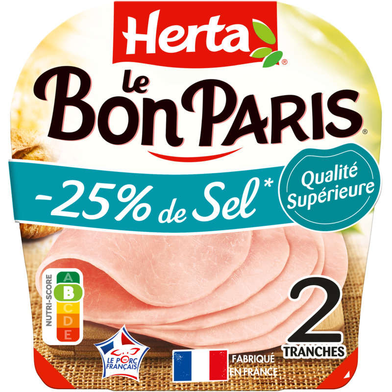 Herta Le Bon Paris -25% salt 2 slices 70g